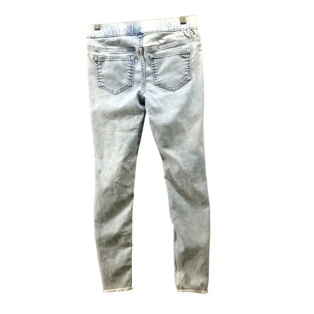 Justice Girls Size 12 Legging‎ Jeans Blue Light Wash Pull On Jegging Skinny